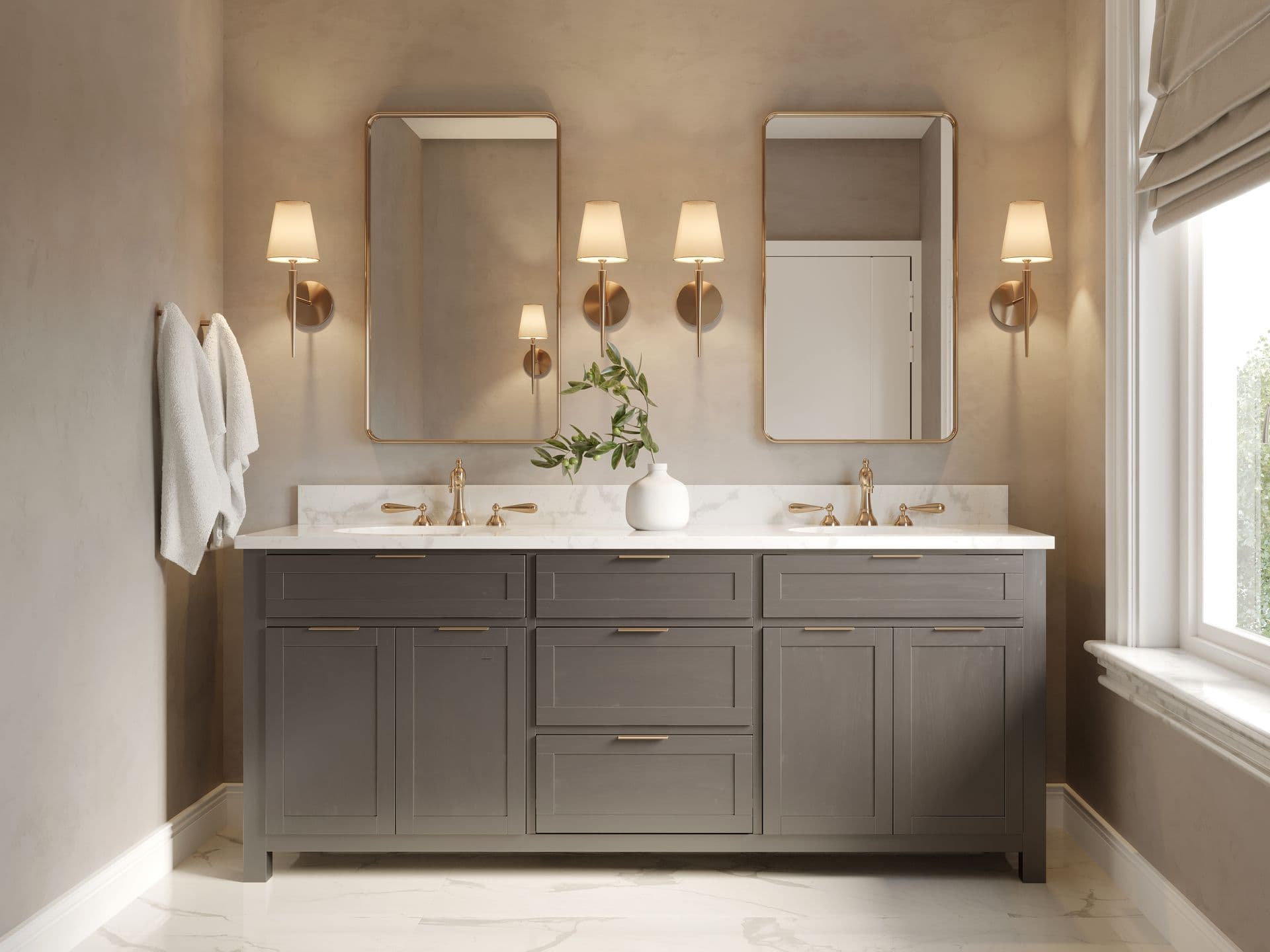 A bathroom before a bathroom transformation by Kurtis Kitchen and Bath.