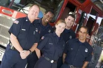 Staff of Pontiac Fire Department, Station #8.