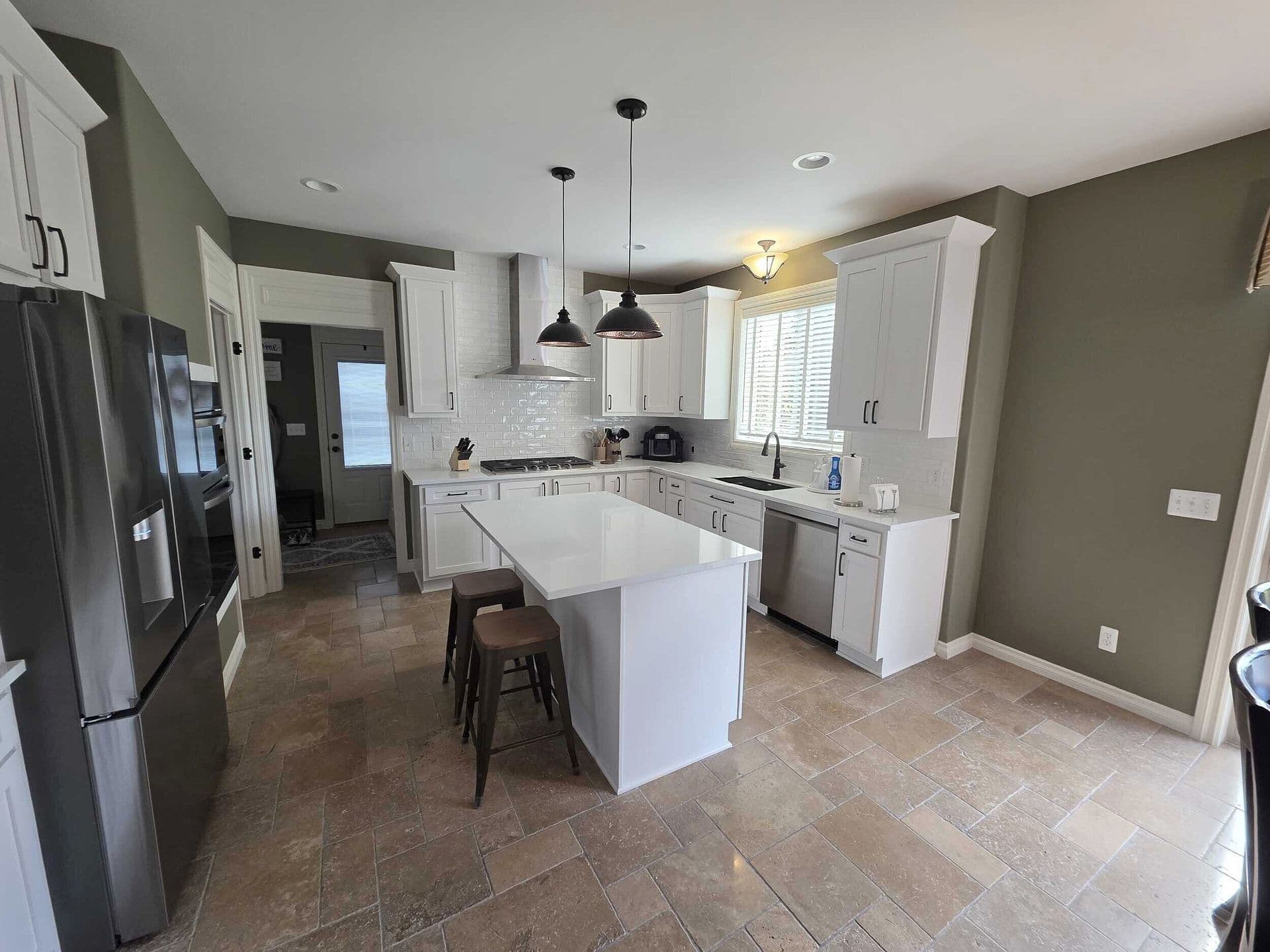 Cabinet Refacing After photos.