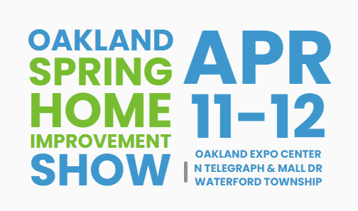 A graphic advertising the Oakland Spring Home Improvement Home Show.